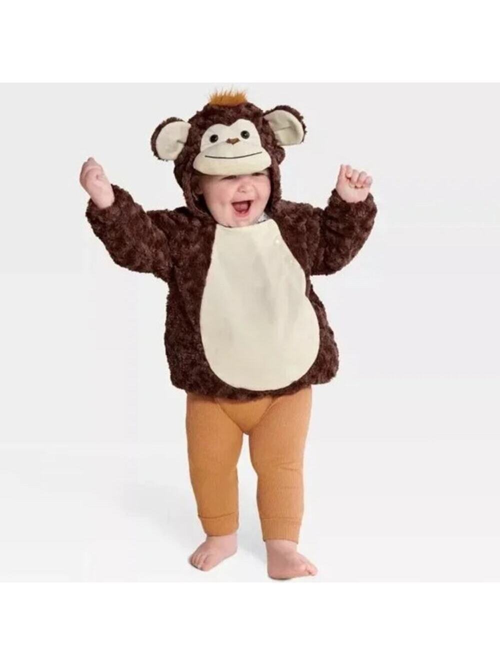 Hyde and Eek Boutique NWT Infant Monkey Halloween Costume Size 0-6 Months